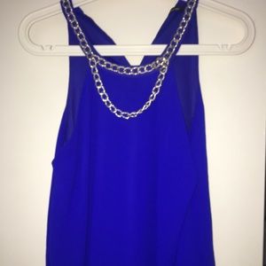 Royal blue top
